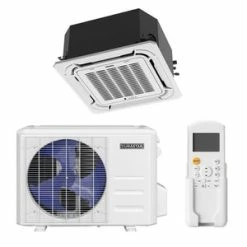 Discount 🥰 Durastar 9000 BTU Cooling / 10000 BTU Heating 20 SEER 208 Volt Single Zone Mini Split System with Ceiling Cassette Evaporator 😍