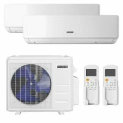 Best reviews of 🎉 Durastar 17000 BTU Cooling / 18000 BTU Heating 21.3 SEER 208 Volt Dual Zone Mini Split System with Wall Mount Evaporators ⌛